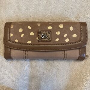 The Sak Brown and Gold Wallet